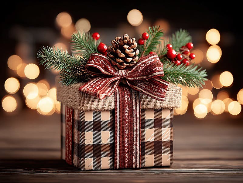 A long Christmas gift list stock photos