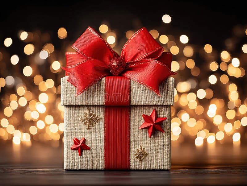 A long Christmas gift list stock photography