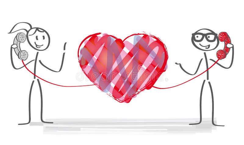 Long distance relationship vector illustration Long distance relationship vector illustration