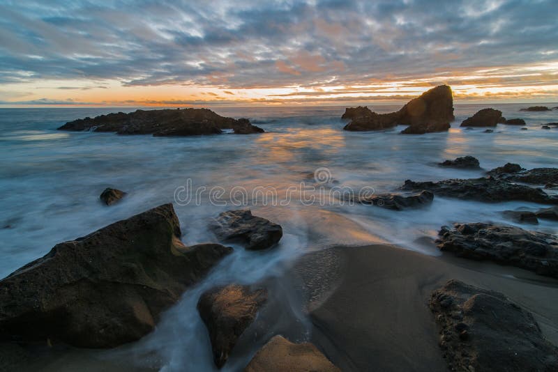 Long Exposure of Laguna Beach Stock Image Image of exposure, beauty