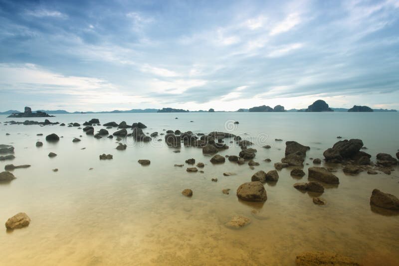 Long exposure of sea