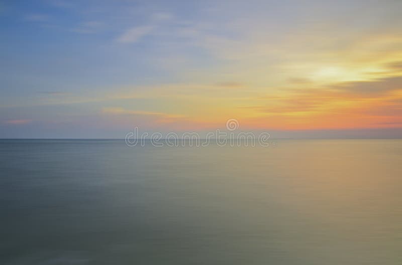 Long Exposure of soft sunset for background..