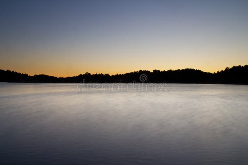 Long exposure sunset in Norway stock image Long exposure sunset in Norway stock image
