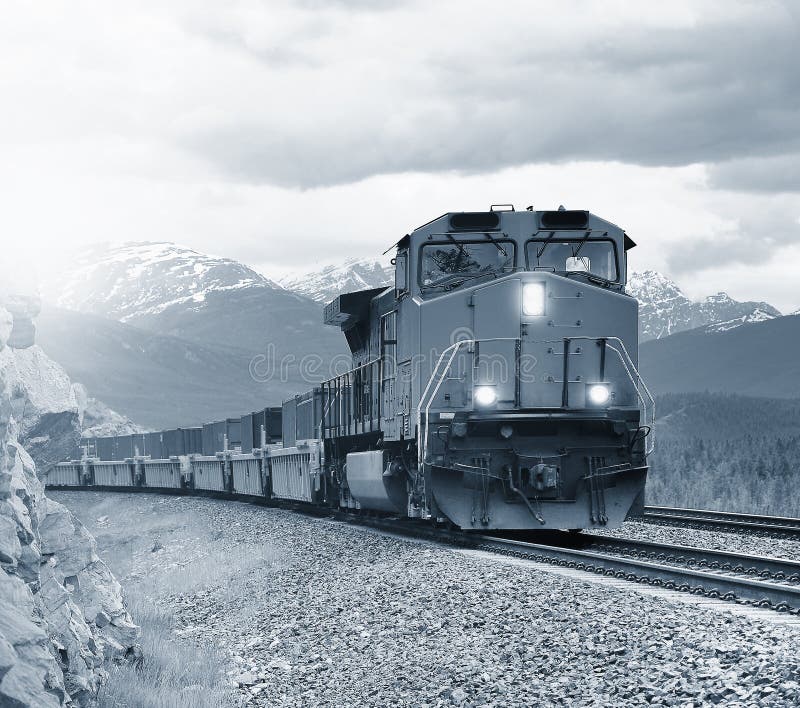 Long freight train. stock image. Image of train, long 148844759