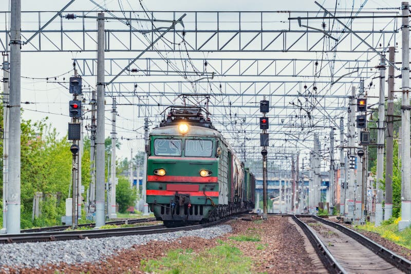 Long freight train moves stock image. Image of freight 183690253