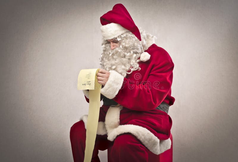 Long Gift List stock image. Image of present, holiday 27690155