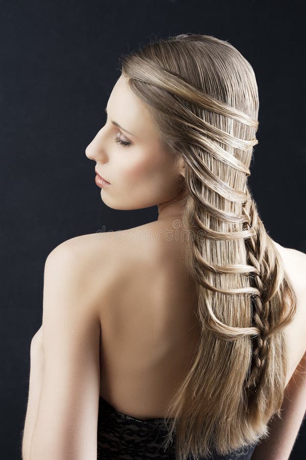 Long Hair and Fashion Hairstyle, she Looks at Left Stock Image - Image of beauty, glamour: 23993631 Long Hair and Fashion Hairstyle, she Looks at Left Stock Image - Image of beauty, glamour: 23993631