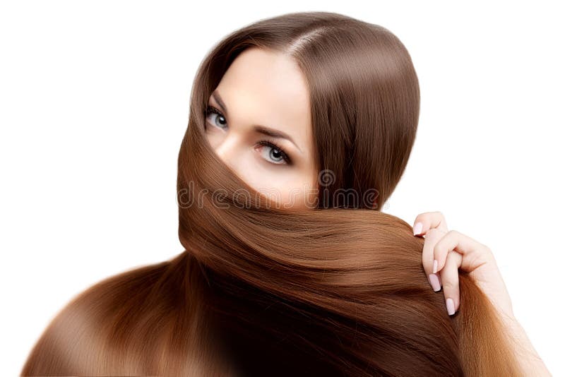 Long hair. Hairstyle. Hair Salon. Fashion model with shiny hair. stock photography Long hair. Hairstyle. Hair Salon. Fashion model with shiny hair. stock photography