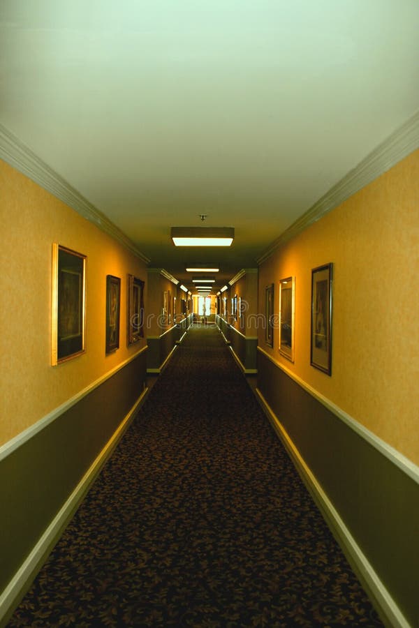 Long Hotel Hallway