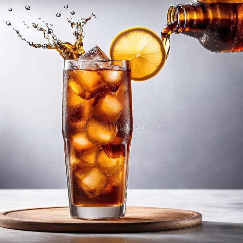 Glass Long Island Ice Tea Cocktail Stock Photo 1167314983