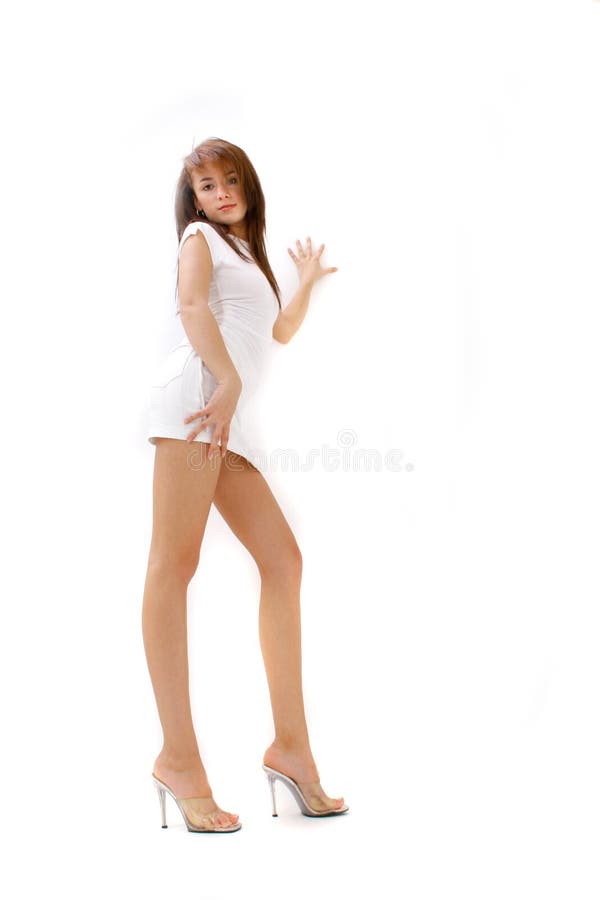Long Legged Woman stock photo. Image of hands, 1420578
