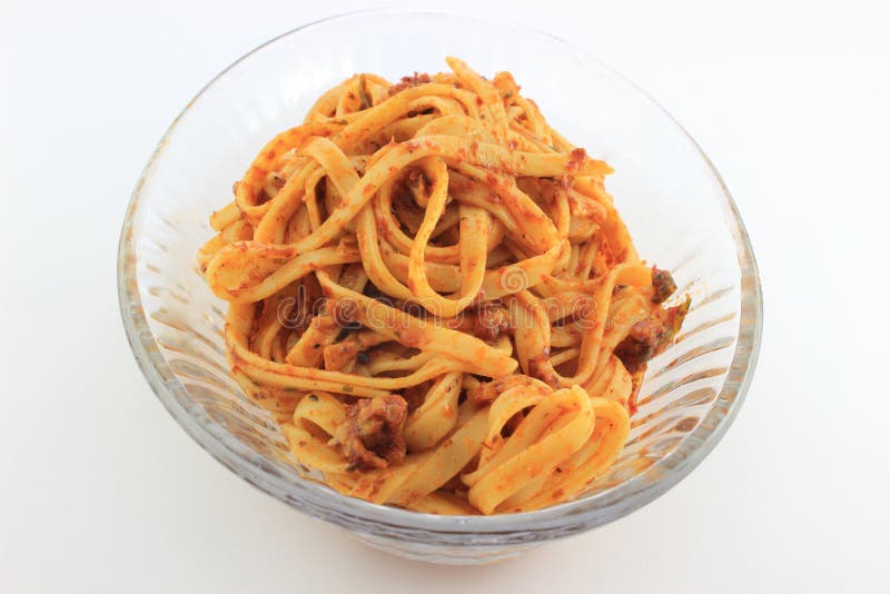 Long Noodle Pasta stock photo. Image of noodle, pepper 45005076