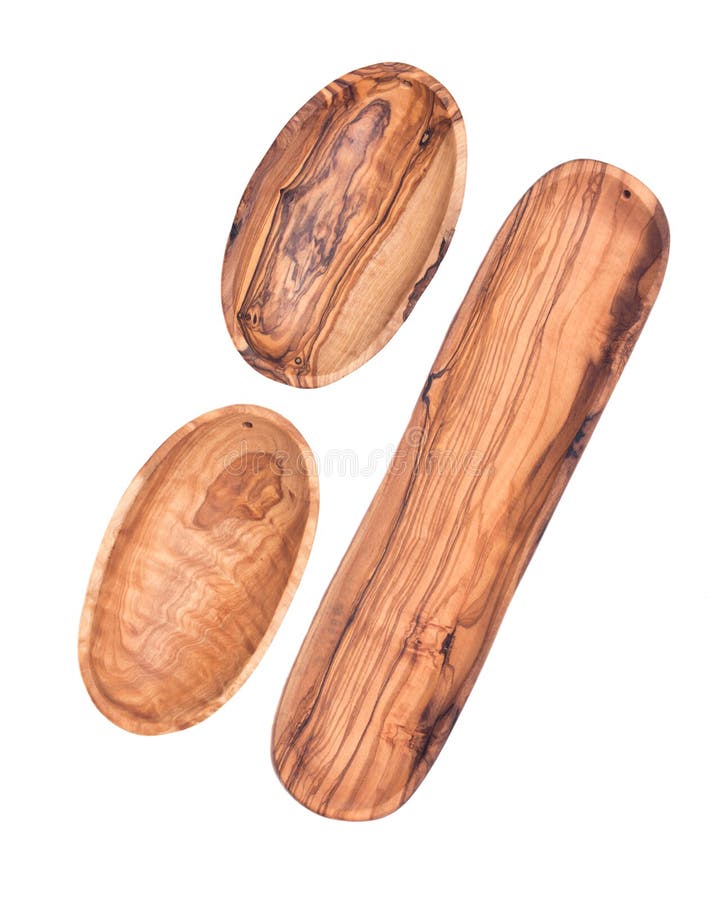 Long Olive Wood Plate and Bowl Stock Photo Image of craft, decorative