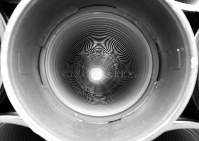 Long Plastic Tube for Laying Conduits Stock Image Image of wormhole