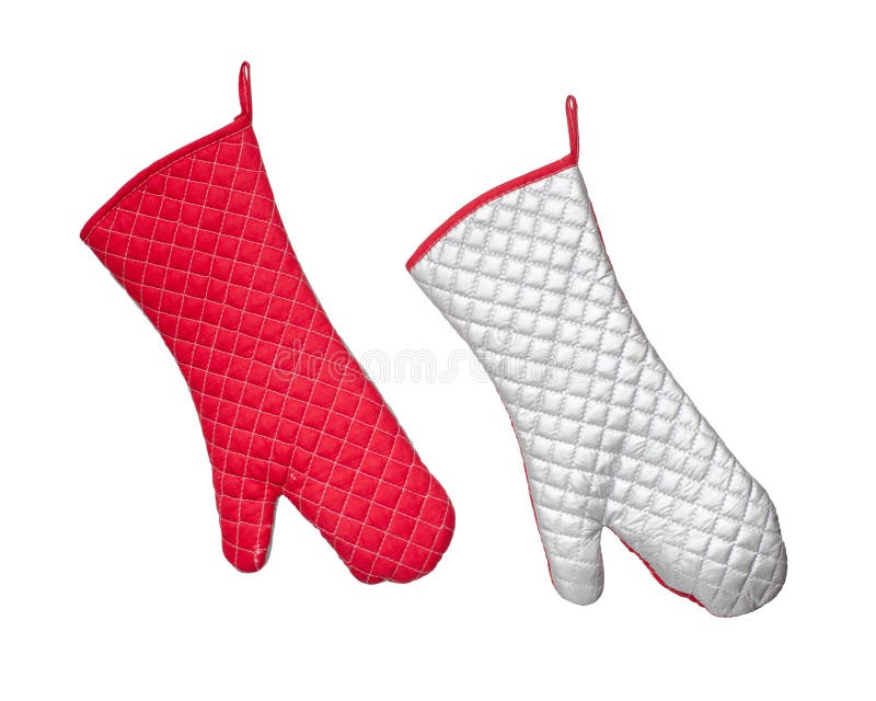 Long Protective Oven Mitts stock image. Image of heat 219348915