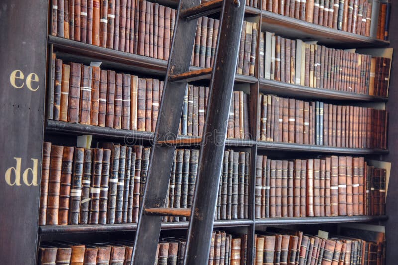 The Long Room in the Old Library at Trinity College Dublin royalty free stock photos
