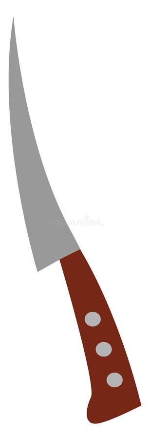 A big knife or color Royalty Free Vector Image