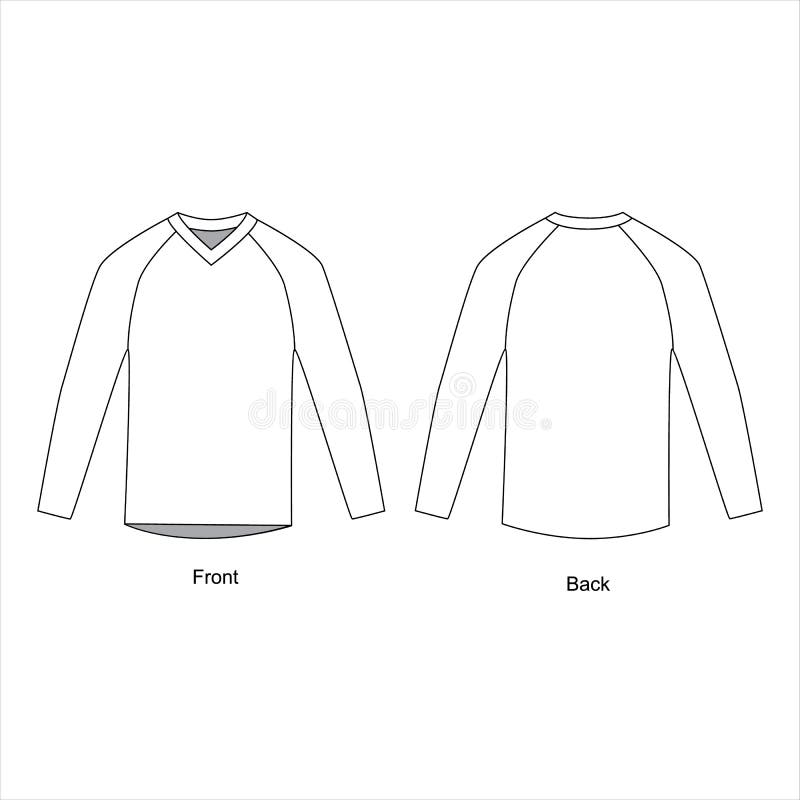 Long Sleeve, Vector. Jacket with a Long Sleeve, Vector. Technical