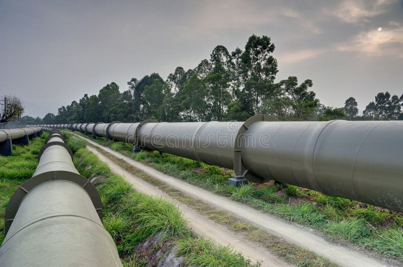 Long water pipes stock photo. Image of five, energy, australia 28718194