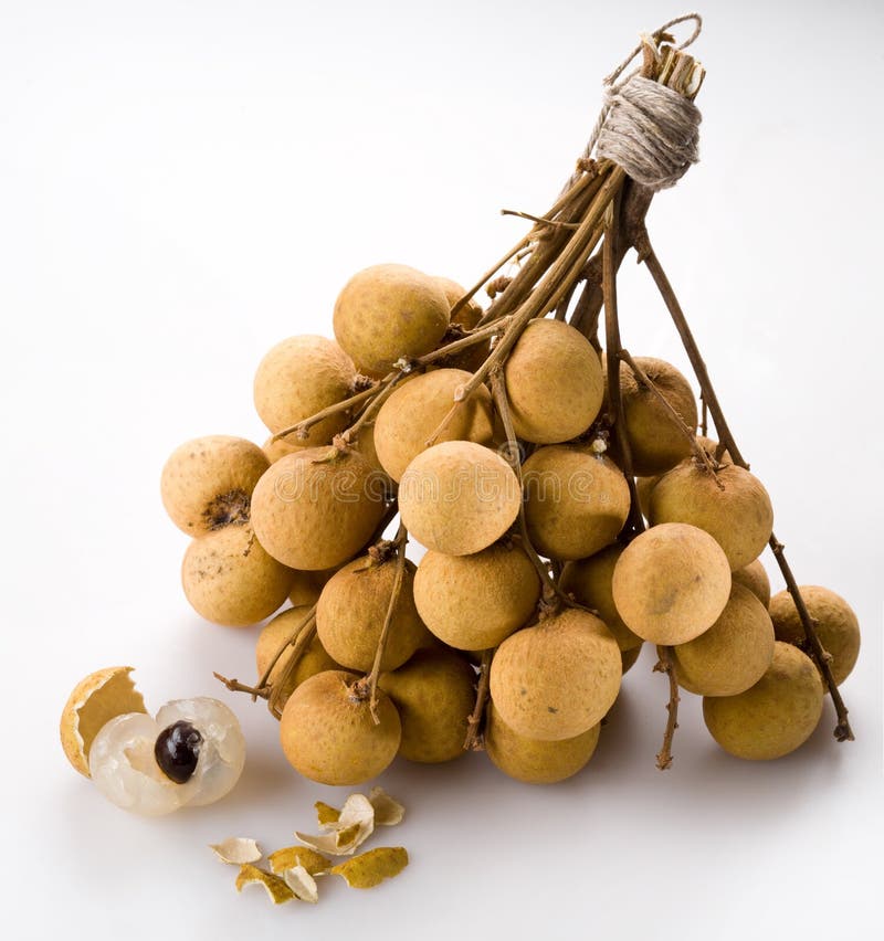 Longan - exotic fruit stock image