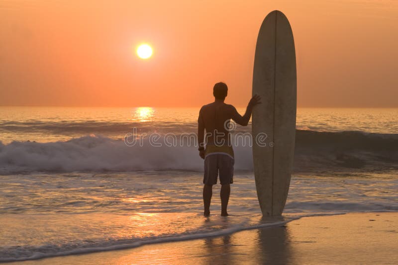 Longboard surfer στοκ εικόνα