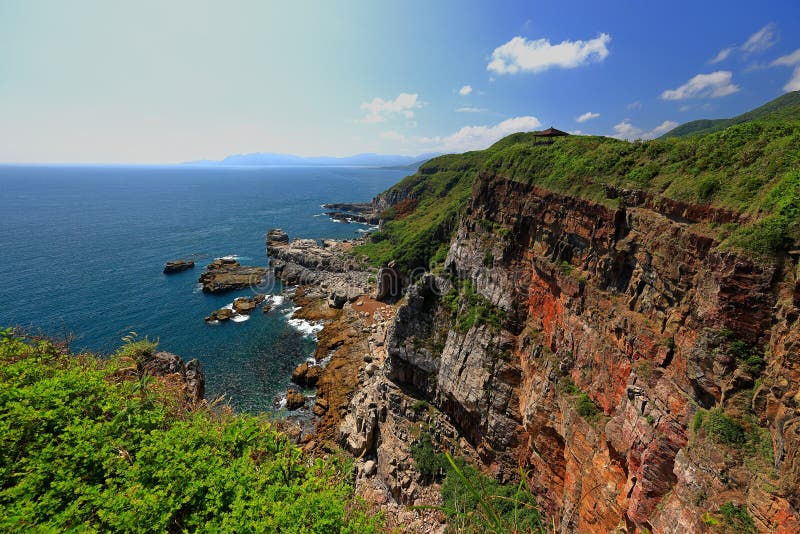 Longdong Bay at Northeast coast of Taiwan (New Taipei City and