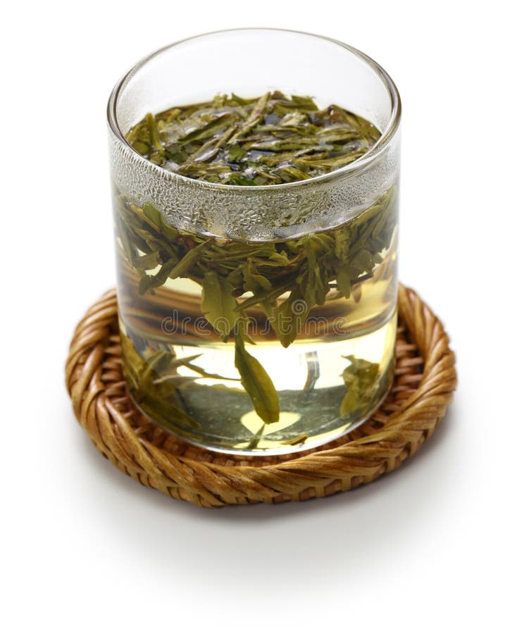 Longjing tea stock image. Image of glass, china, pile 129299553