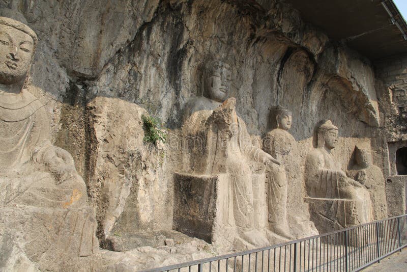 Longmen groty w Luoyang, Henan prowincja, Chiny park obraz stock Longmen groty w Luoyang, Henan prowincja, Chiny park obraz stock