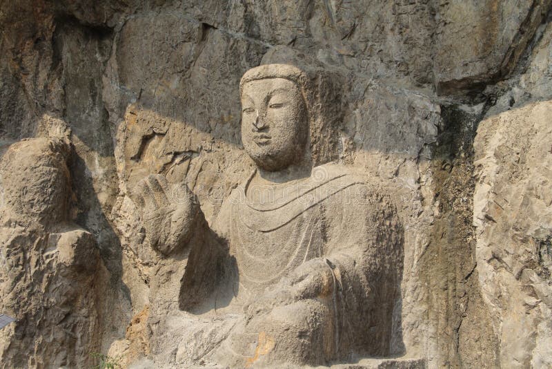 Longmen groty w Luoyang, Henan prowincja, Chiny park zdjęcie stock Longmen groty w Luoyang, Henan prowincja, Chiny park zdjęcie stock