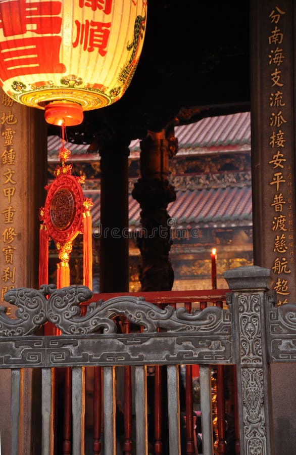 Longshan temple detail. Taipei, Taiwan stock photos Longshan temple detail. Taipei, Taiwan stock photos