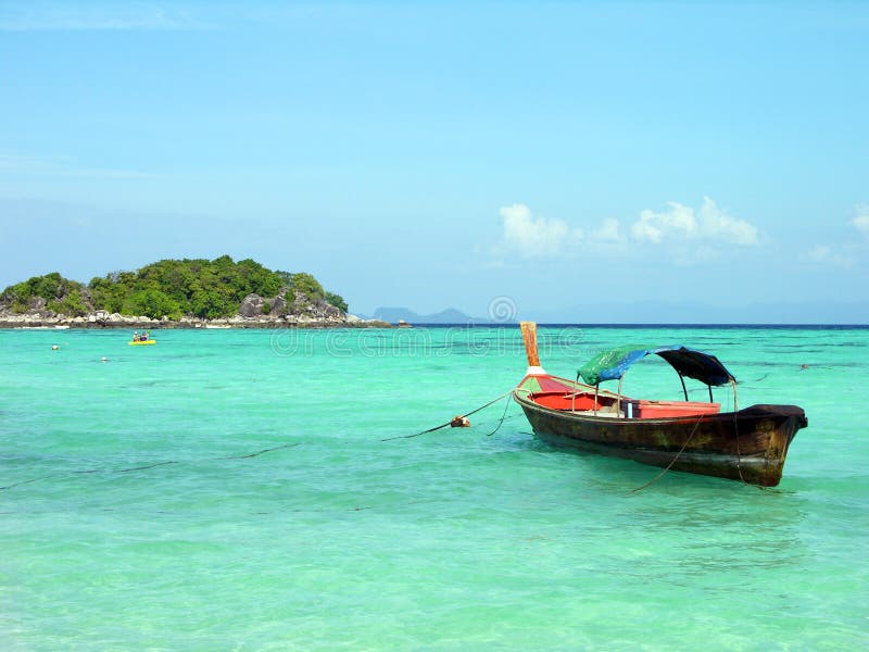 Longtail boat in Andaman sea