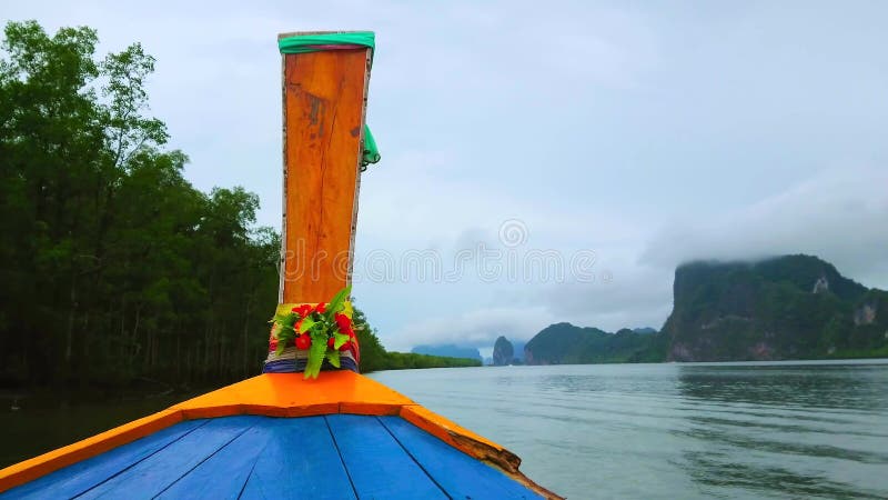 Boat trip among the mangroves and Islands of Phang Nga bay, Thailand