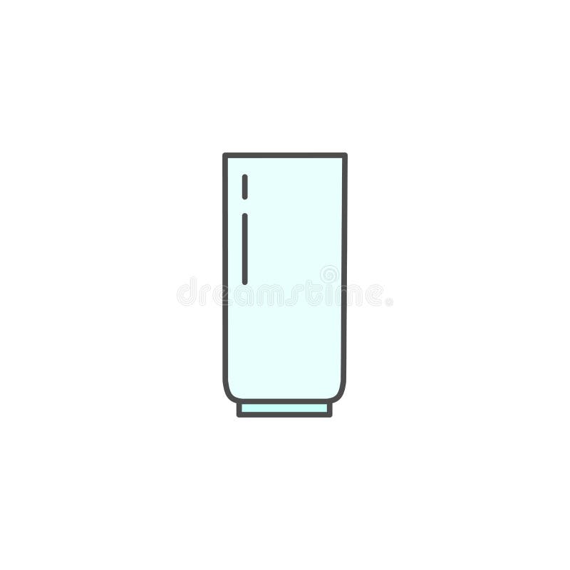 Longue icône en verre de lait Appareils de cuisine pour faire cuire l'illustration Ligne mince simple symbole de style illustration stock Longue icône en verre de lait Appareils de cuisine pour faire cuire l'illustration Ligne mince simple symbole de style illustration stock