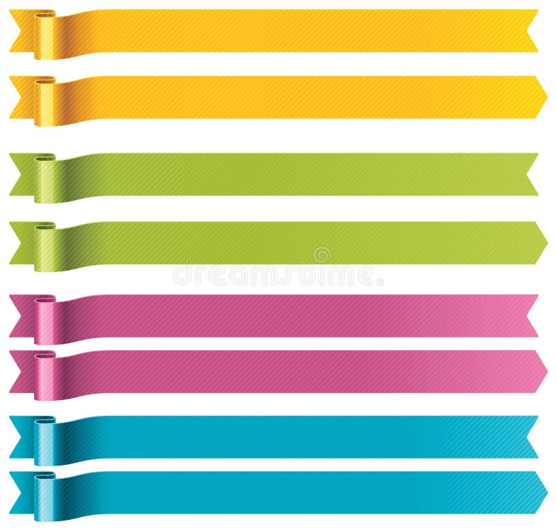 Longues bandes de vecteur illustration stock Longues bandes de vecteur illustration stock