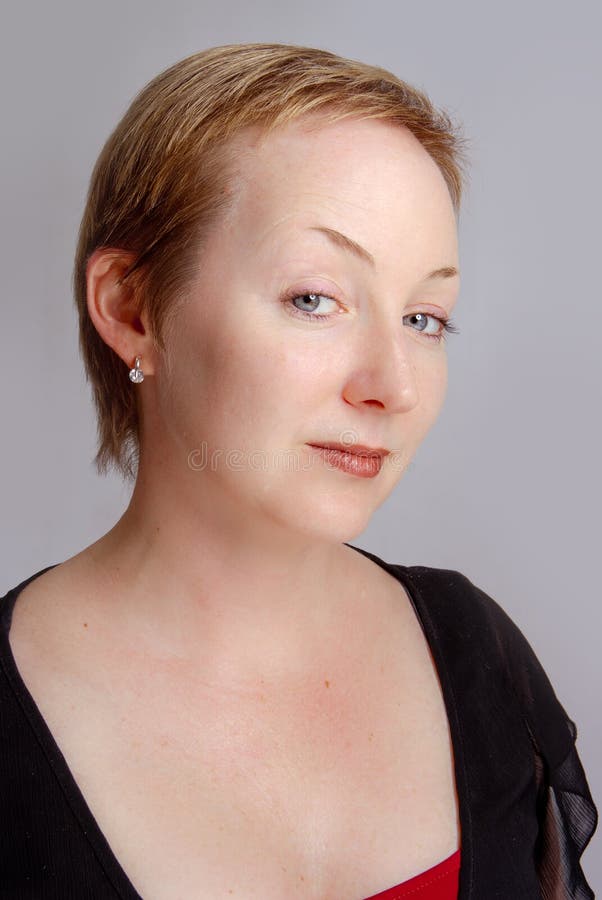 Last warning stock image. Image of blonde, serious, strict - 66452587