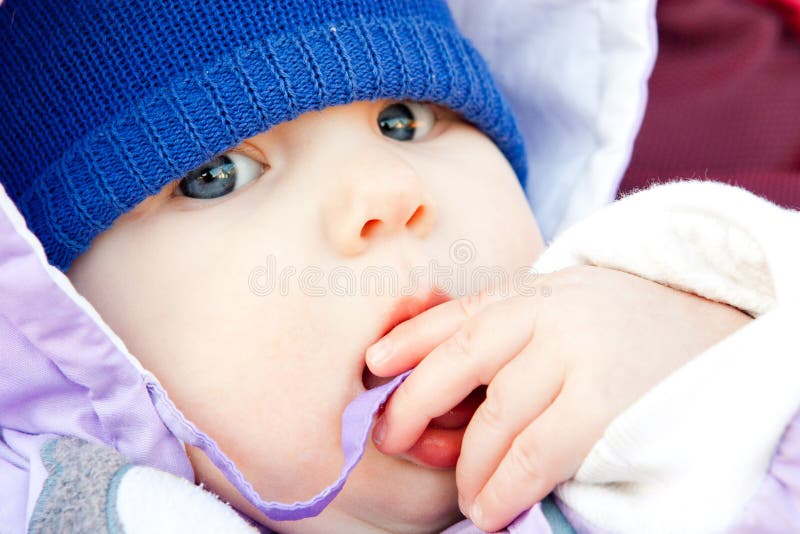 Look of a baby stock image. Image of mouth, girl, child - 31698311