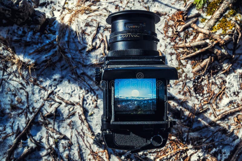 Look through the Viewfinder Camera Stock Image Image of looking