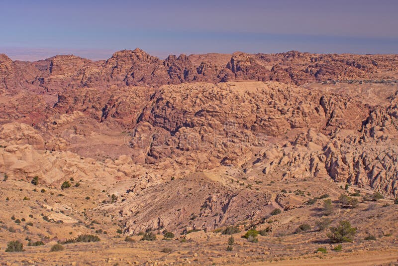 Looking Down into the Canyons of a Hidden City royalty free stock image