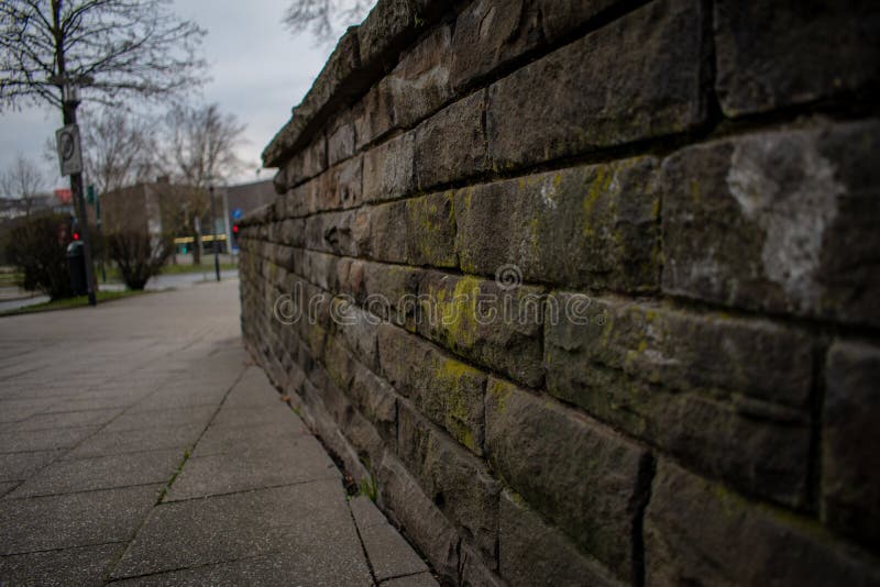 Closeup of Brick Wall and Old Style Texture Stock Image Image of