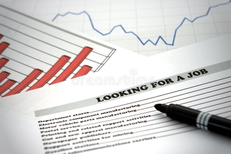 Looking for a job royalty free stock photography