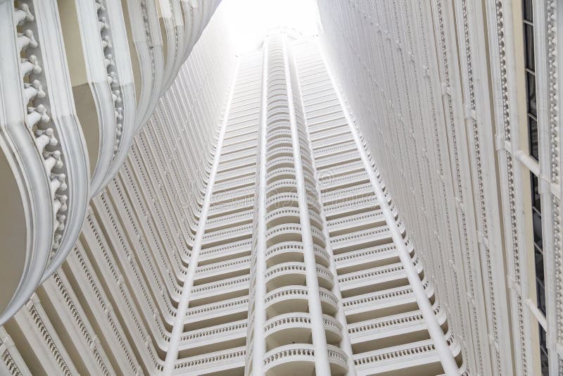 Looking the Light in High Rise Building stock photos Looking the Light in High Rise Building stock photos