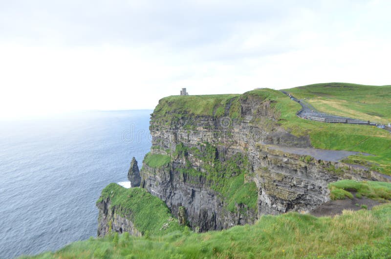 Looking North View Over the Cliffs of Moher in County Clare, Ireland