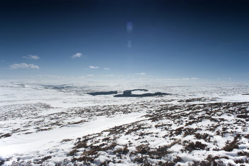 Snowy Northumberland Landscape