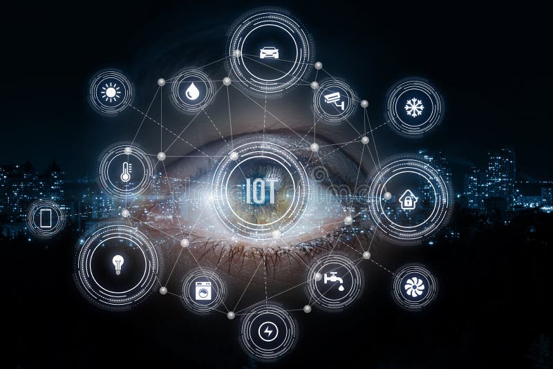 Looking on the structure of internet of things system royalty free stock images