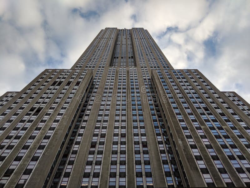 Looking Up at the Empire State Building at the Golden Hour Looking Up at the Empire State Building at the Golden Hour