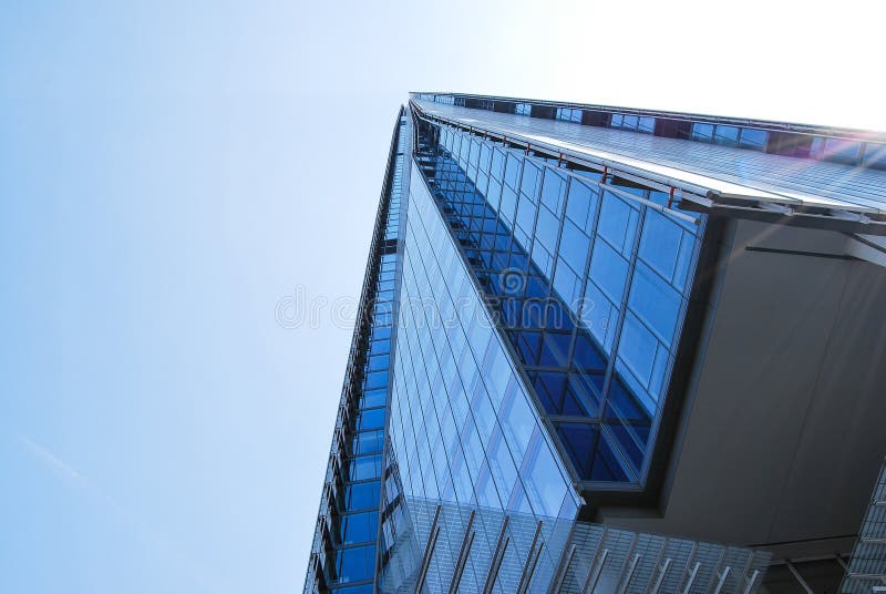 Looking up at the Shard of Glass in London