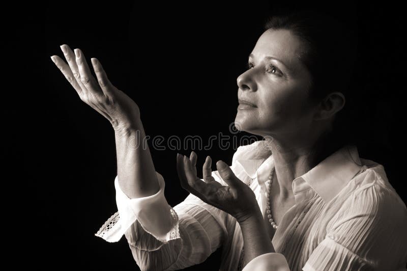 Looking up to heaven stock image. Image of pray, pious 6346283