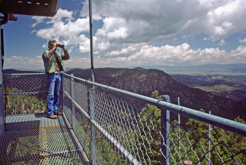 Lookout in fire-tower
