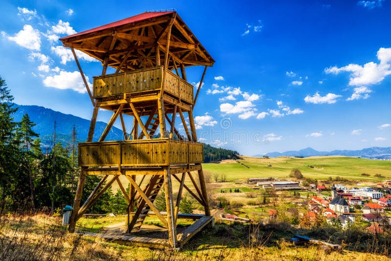 Vyhliadka nad obcou Liptovský Ján, Slovensko