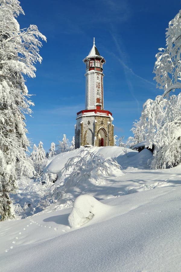 Lookout tower named Stepanka in Czech republic